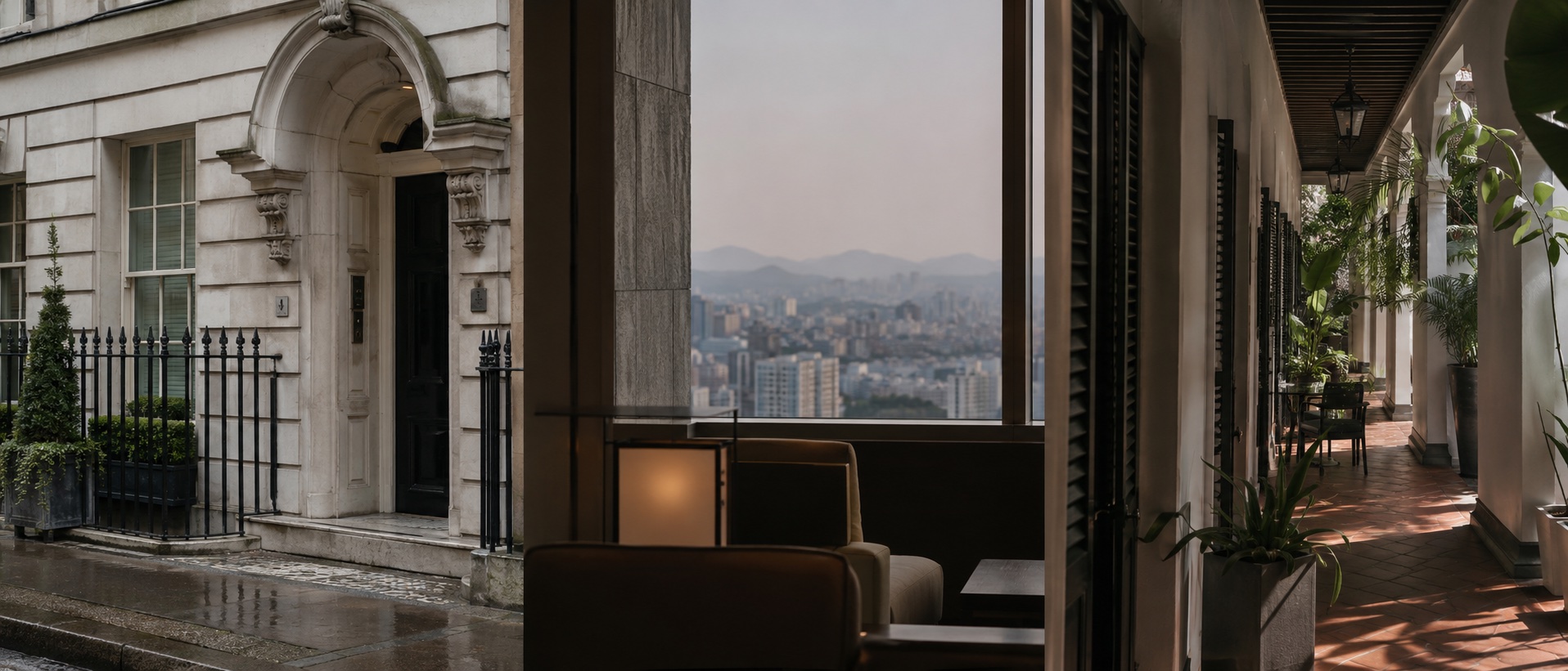 Views across London, Seoul and an international hotel address